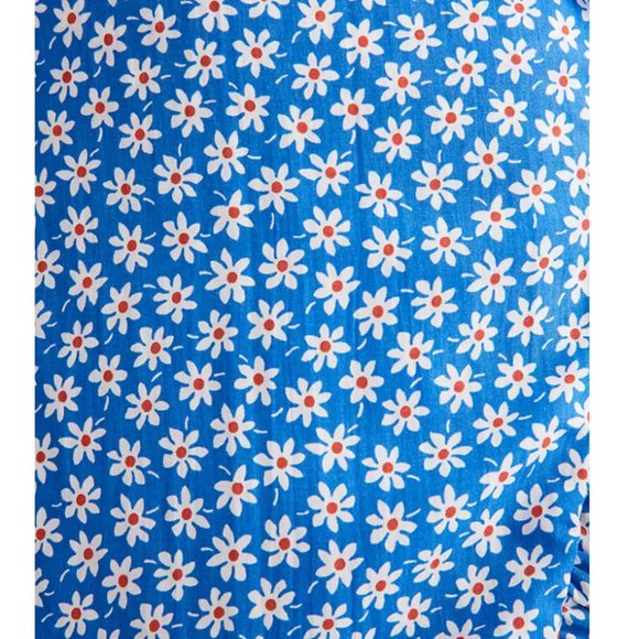 Madewell Women's Ruffled Wrap Maxi Dress in Mini Daisy 00 - Picture 6 of 10